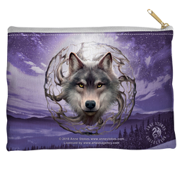 Anne Stokes Collection Night Forest - Straight Bottom Accessory Pouch Straight Bottom Accessory Pouches Anne Stokes   