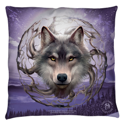 Anne Stokes Collection Night Forest - Throw Pillows Throw Pillows Anne Stokes   