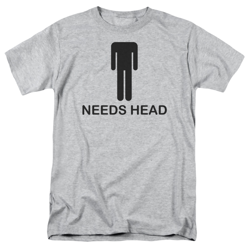 Needs Head Adult Regular Fit T-Shirt Men's Regular Fit T-Shirt Funny   