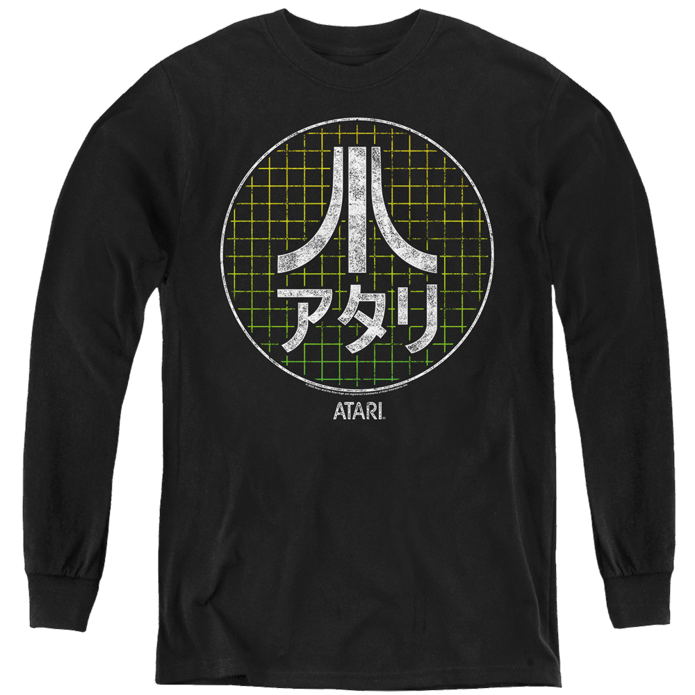 Atari Japanese Grid - Youth Long Sleeve T-Shirt Youth Long Sleeve T-Shirt Atari   