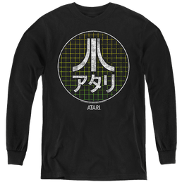 Atari Japanese Grid - Youth Long Sleeve T-Shirt Youth Long Sleeve T-Shirt Atari   