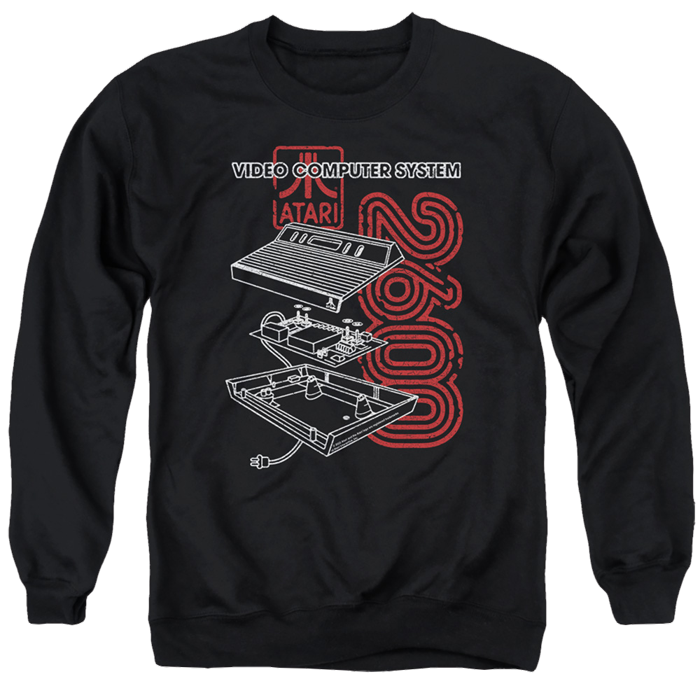 Atari 2600 - Men's Crewneck Sweatshirt Men's Crewneck Sweatshirt Atari   