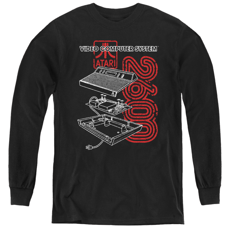 Atari 2600 - Youth Long Sleeve T-Shirt Youth Long Sleeve T-Shirt Atari   