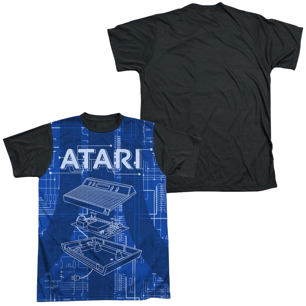 Atari Inside Out - Men's Black Back T-Shirt Men's Black Back T-Shirt Atari   