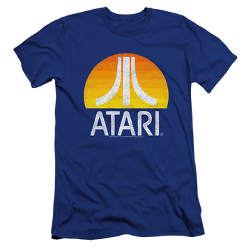 Atari Sunrise Eroded - Men's Premium Slim Fit T-Shirt Men's Premium Slim Fit T-Shirt Atari   