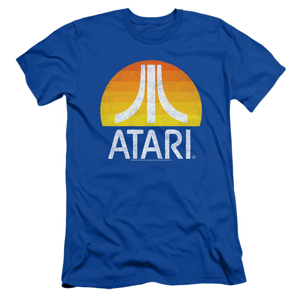 Atari Sunrise Eroded - Men's Slim Fit T-Shirt Men's Slim Fit T-Shirt Atari   