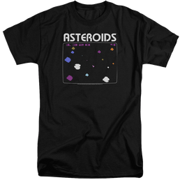Atari Asteroids Screen - Men's Tall Fit T-Shirt Men's Tall Fit T-Shirt Atari   