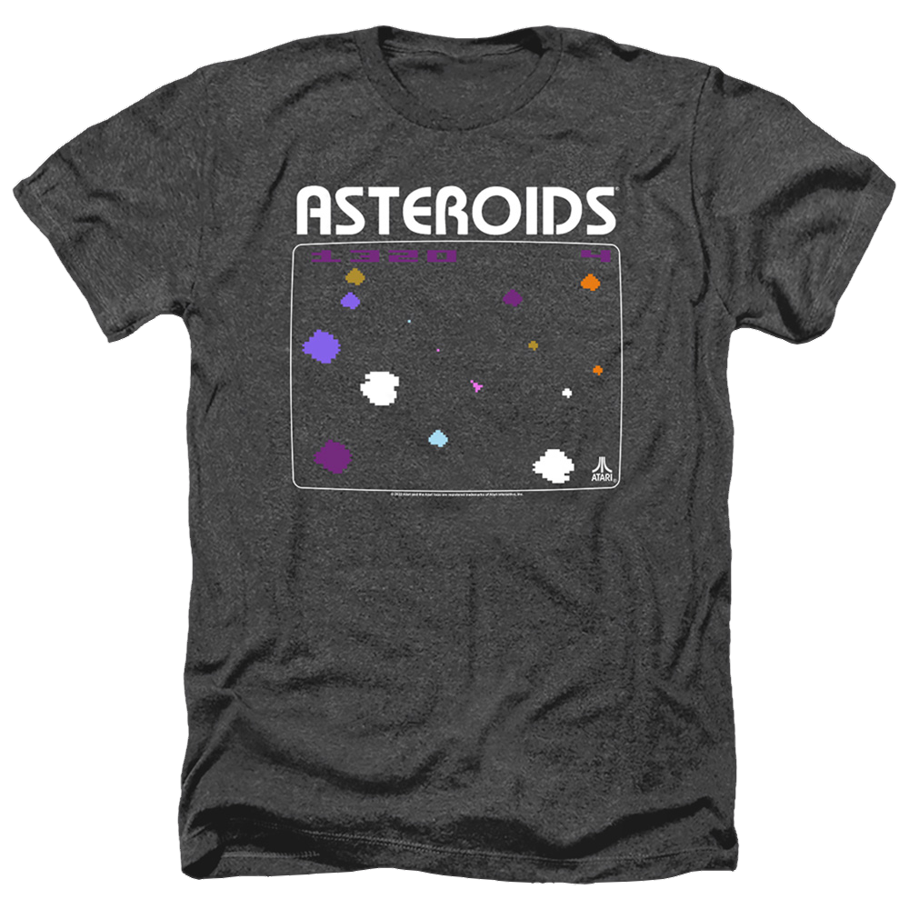 Atari Asteroids Screen - Men's Heather T-Shirt Men's Heather T-Shirt Atari   