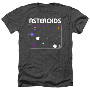Atari Asteroids Screen - Men's Heather T-Shirt Atari