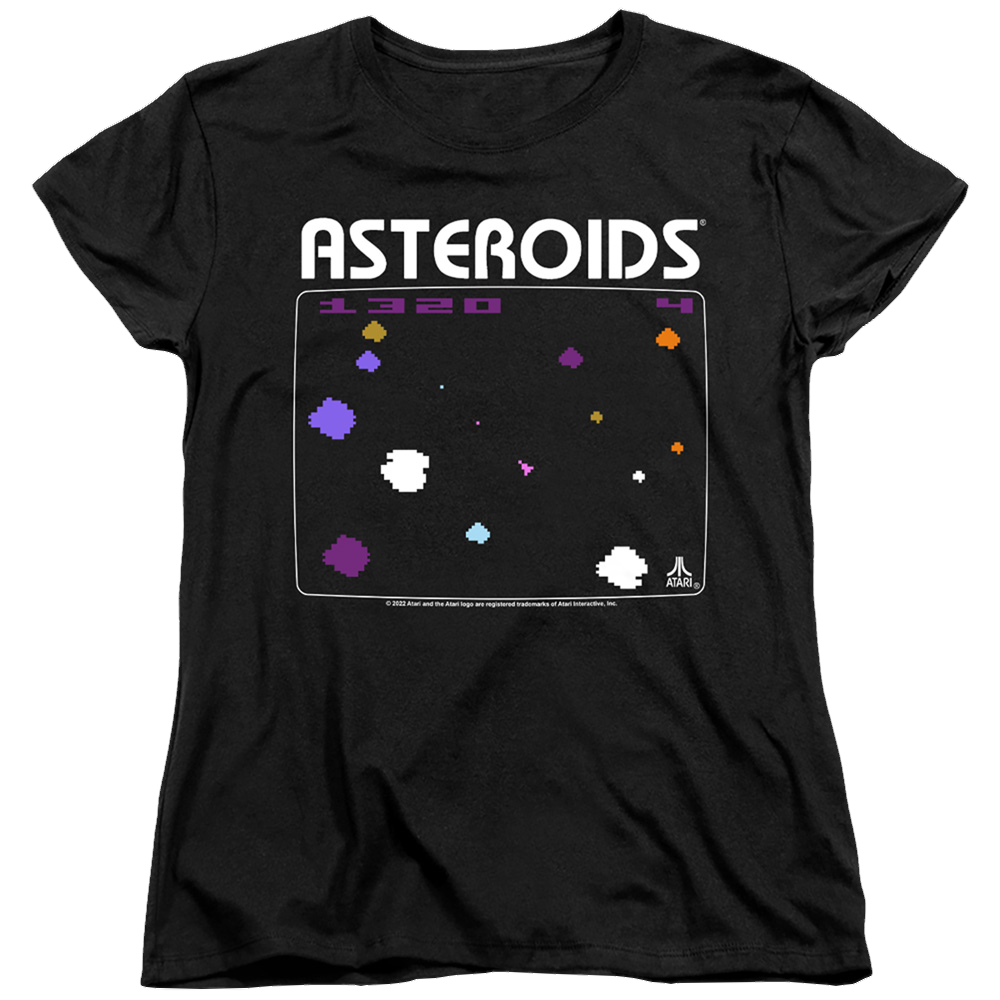 Atari Asteroids Screen - Women's T-Shirt Women's T-Shirt Atari   