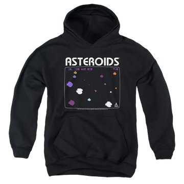 Atari Asteroids Screen Youth Pull-Over Hoodie Atari