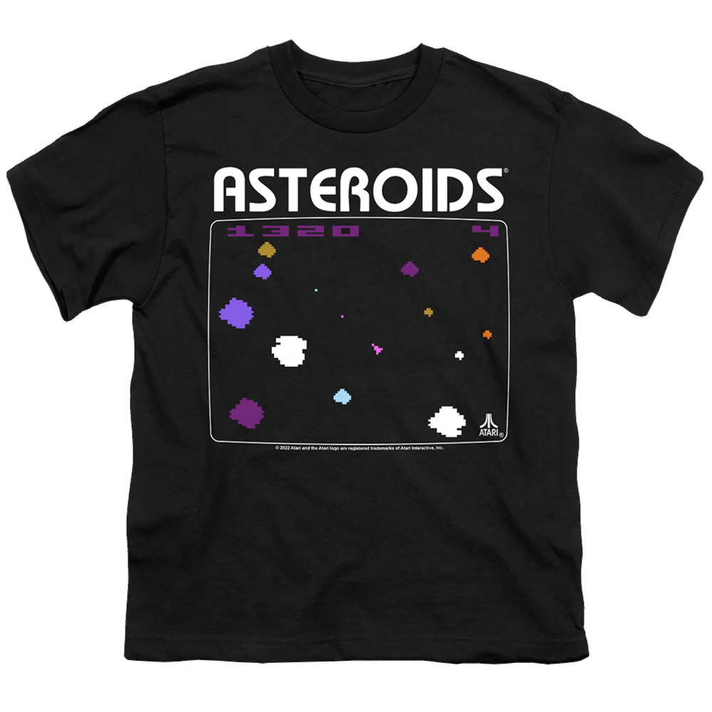 Atari Asteroids Screen - Youth T-Shirt Youth T-Shirt (Ages 8-12) Atari   