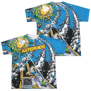 Atari Asteroids All Over youth all-over print t-shirt for ages 8 to 12