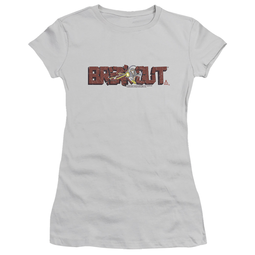 Atari Breakout Distressed - Juniors T-Shirt Juniors T-Shirt Atari   