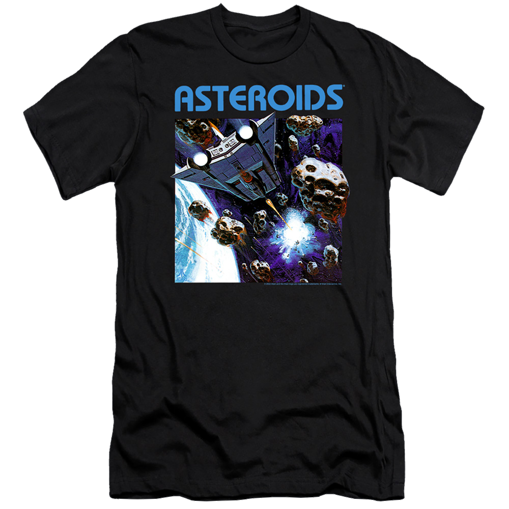 Atari 2600 Asteroids - Men's Premium Slim Fit T-Shirt Men's Premium Slim Fit T-Shirt Atari   