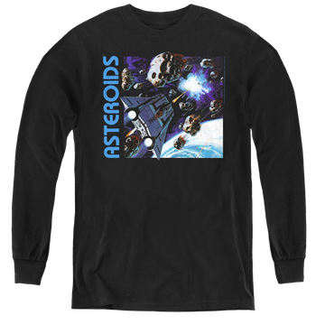 Atari 2600 Asteroids - Youth Long Sleeve T-Shirt Youth Long Sleeve T-Shirt Atari   
