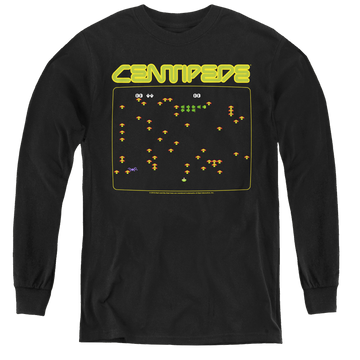 Atari Centipede Screen - Youth Long Sleeve T-Shirt Youth Long Sleeve T-Shirt Atari   
