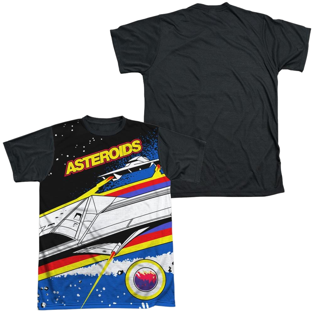 Atari Asteroids Arcade - Men's Black Back T-Shirt Men's Black Back T-Shirt Atari   