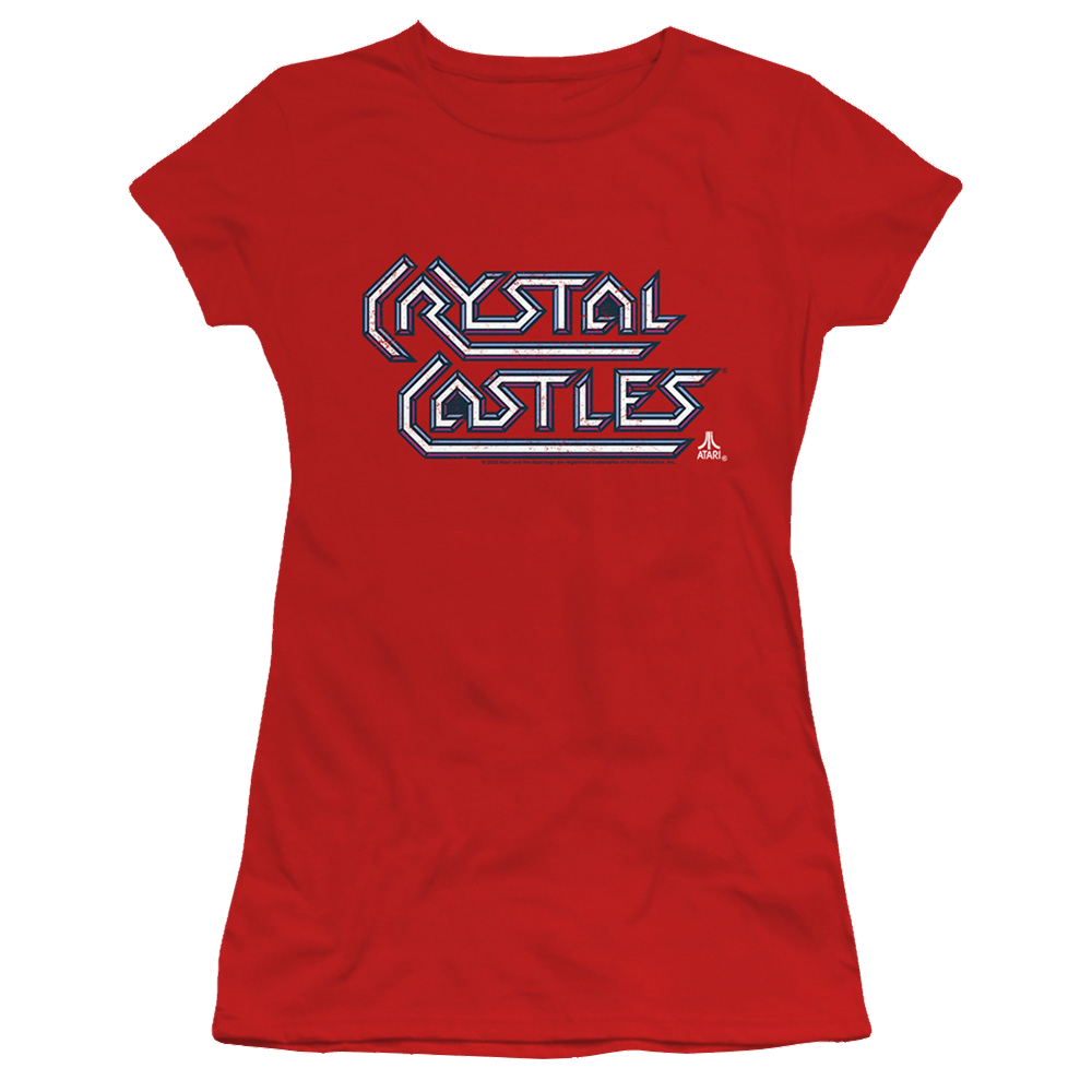 Atari Crystal Castles Logo - Juniors T-Shirt Juniors T-Shirt Atari   