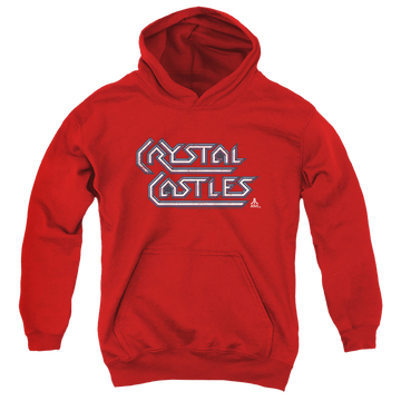 Atari Crystal Castles Logo Youth Pull-Over Hoodie Youth Hoodie (Ages 8-12) Atari   