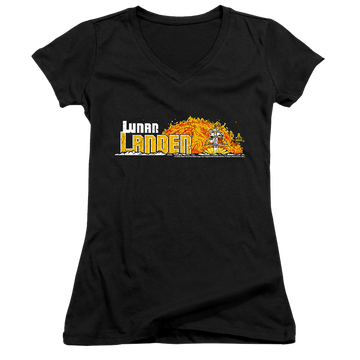 Atari Lunar Marquee - Juniors V-Neck T-Shirt Juniors V-Neck T-Shirt Atari   