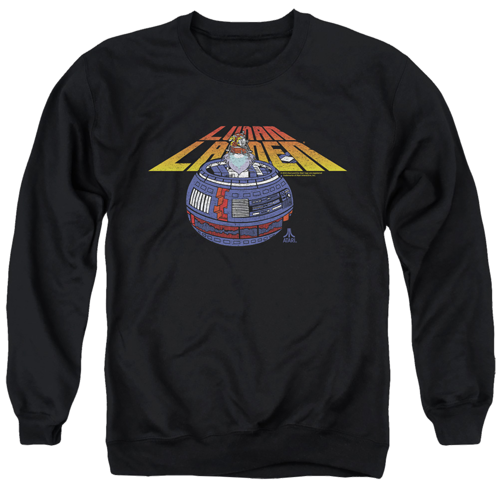 Atari Lunar Globe - Men's Crewneck Sweatshirt Men's Crewneck Sweatshirt Atari   