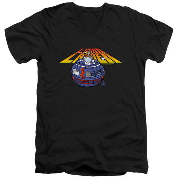 Atari Lunar Globe - Men's V-Neck T-Shirt Men's V-Neck T-Shirt Atari   