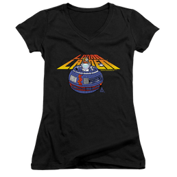 Atari Lunar Globe - Juniors V-Neck T-Shirt Juniors V-Neck T-Shirt Atari   