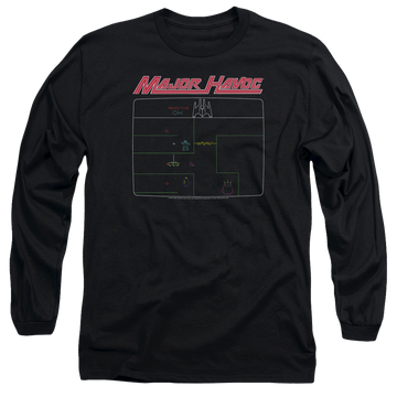 Atari Major Havoc Screen - Men's Long Sleeve T-Shirt Men's Long Sleeve T-Shirt Atari   