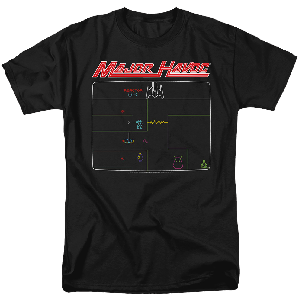 Atari Major Havoc Screen - Men's Regular Fit T-Shirt Men's Regular Fit T-Shirt Atari   