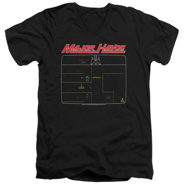 Atari Major Havoc Screen - Men's V-Neck T-Shirt Men's V-Neck T-Shirt Atari   