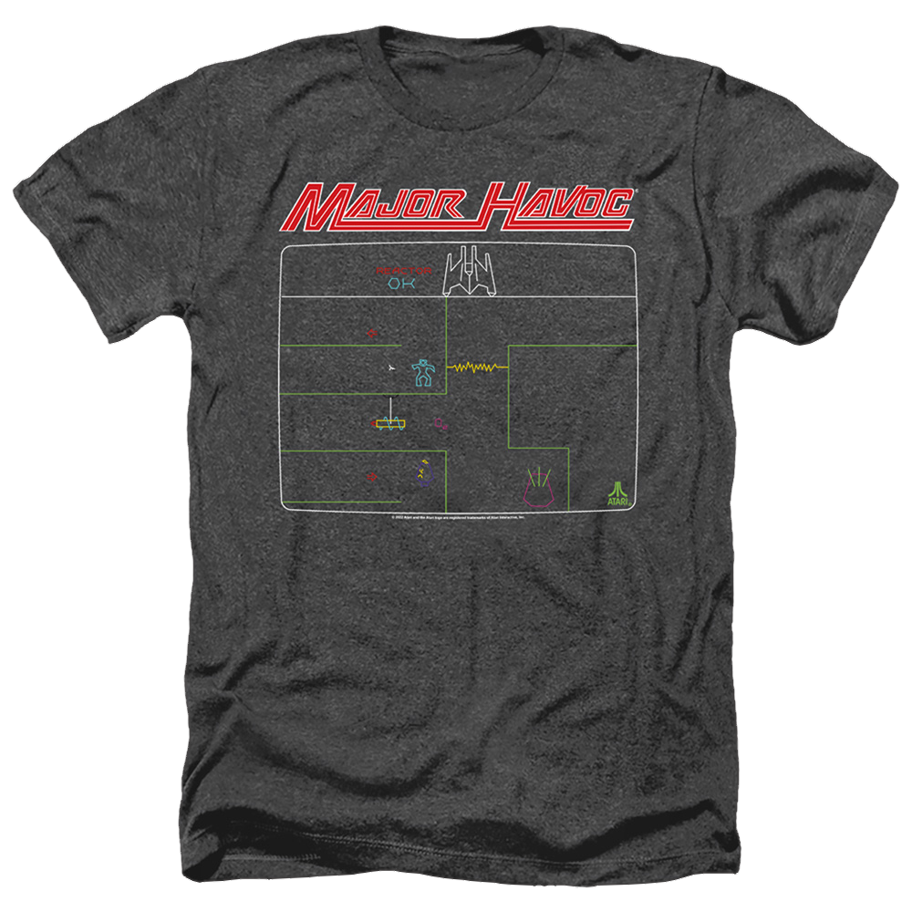 Atari Major Havoc Screen - Men's Heather T-Shirt Men's Heather T-Shirt Atari   