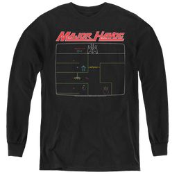Atari Major Havoc Screen - Youth Long Sleeve T-Shirt Youth Long Sleeve T-Shirt Atari   