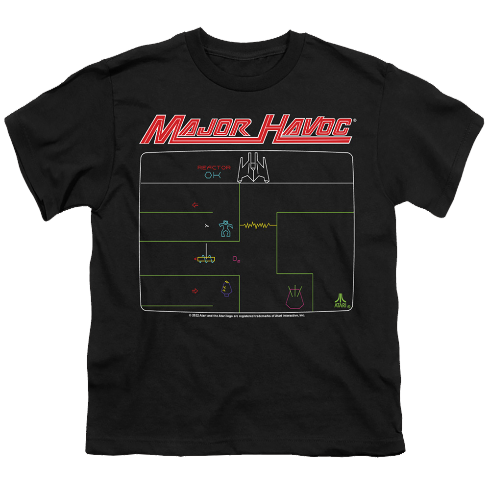 Atari Major Havok Screen - Youth T-Shirt Youth T-Shirt (Ages 8-12) Atari   