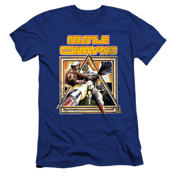 Atari Missle Commander - Men's Premium Slim Fit T-Shirt Men's Premium Slim Fit T-Shirt Atari   