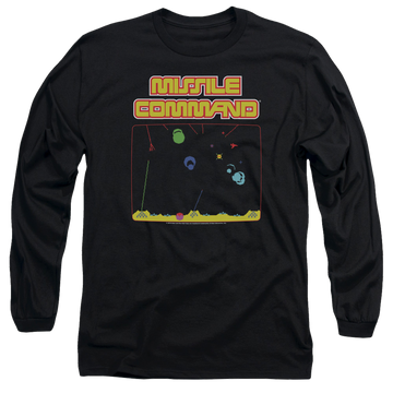 Atari Missle Screen - Men's Long Sleeve T-Shirt Men's Long Sleeve T-Shirt Atari   