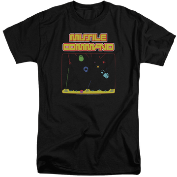 Atari Missle Screen - Men's Tall Fit T-Shirt Men's Tall Fit T-Shirt Atari   
