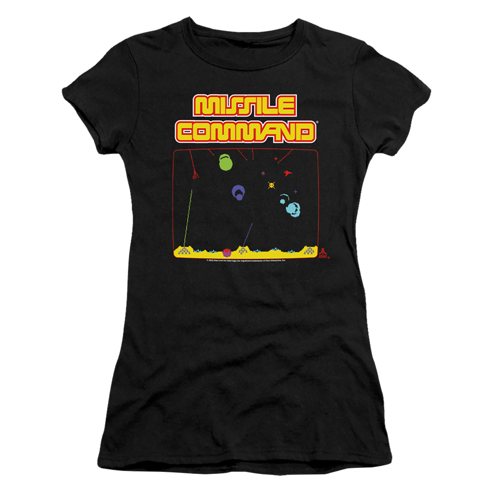 Atari Missle Screen - Juniors T-Shirt Juniors T-Shirt Atari   