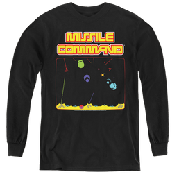 Atari Missle Screen - Youth Long Sleeve T-Shirt Youth Long Sleeve T-Shirt Atari   