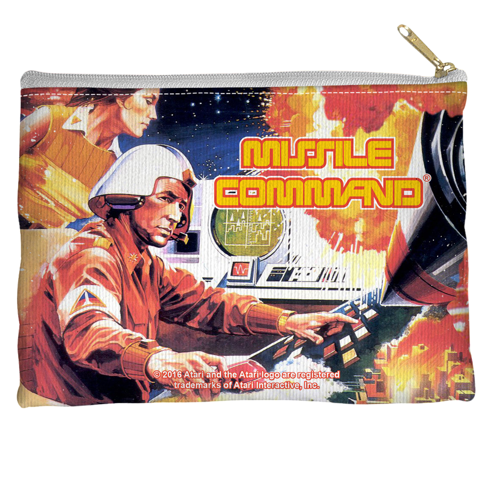 Atari Missile Command - Straight Bottom Accessory Pouch Straight Bottom Accessory Pouches Atari   