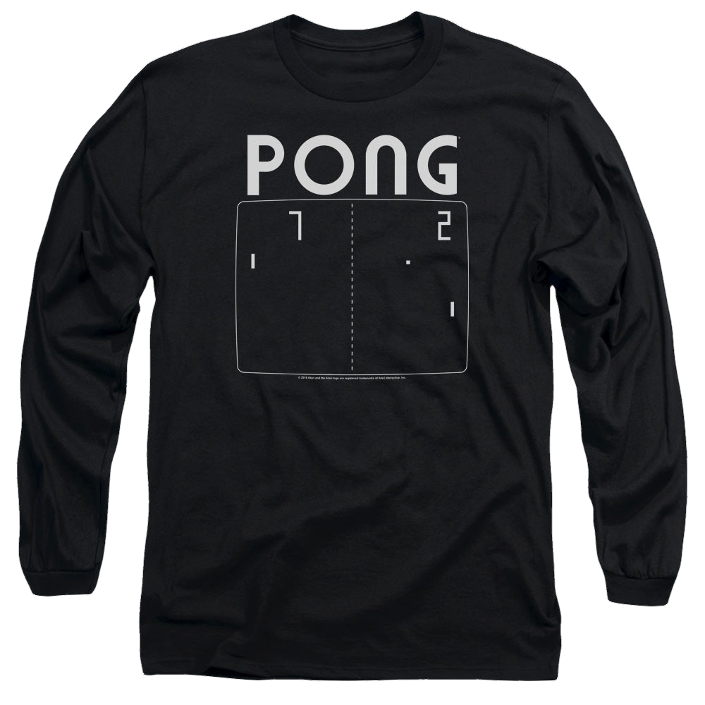 Atari Pong Screen - Men's Long Sleeve T-Shirt Men's Long Sleeve T-Shirt Atari   