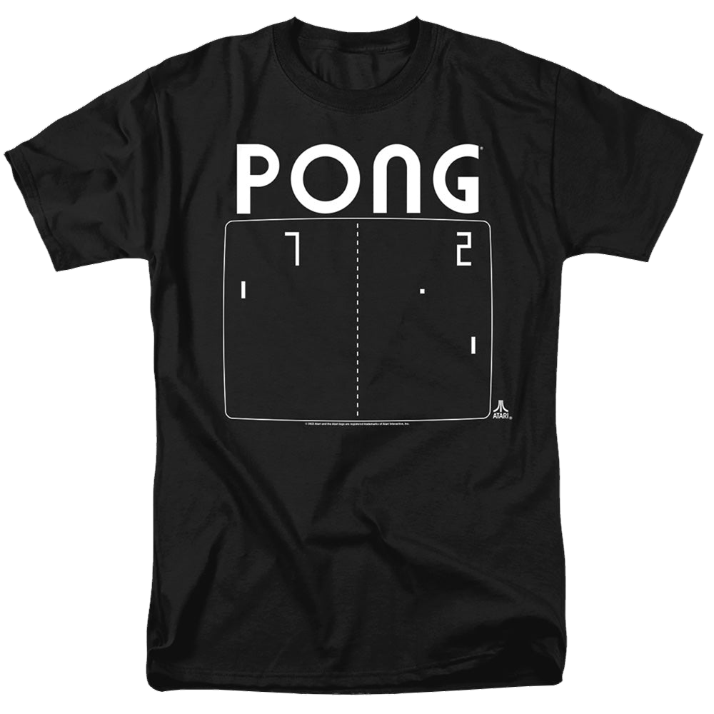 Atari Pong Screen - Men's Regular Fit T-Shirt Men's Regular Fit T-Shirt Atari   