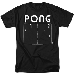 Atari Pong Screen - Men's Regular Fit T-Shirt Men's Regular Fit T-Shirt Atari   
