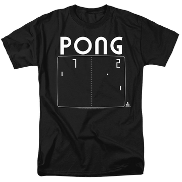Atari Pong Screen - Men's Regular Fit T-Shirt Men's Regular Fit T-Shirt Atari   