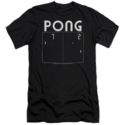 Atari Pong Screen - Men's Premium Slim Fit T-Shirt Men's Premium Slim Fit T-Shirt Atari   