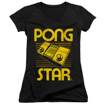 Atari Star - Juniors V-Neck T-Shirt Juniors V-Neck T-Shirt Atari   