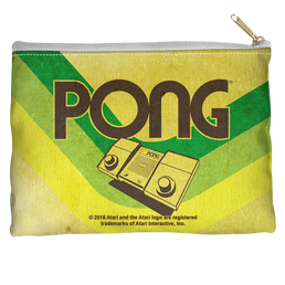 Atari Pong Lines - Straight Bottom Accessory Pouch Straight Bottom Accessory Pouches Atari   