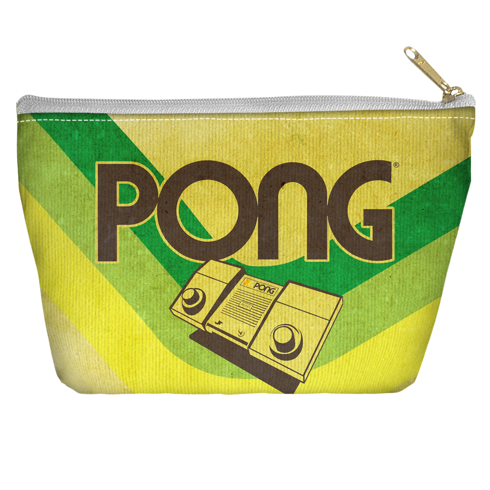 Atari Pong Lines - Straight Bottom Accessory Pouch T Bottom Accessory Pouches Atari   