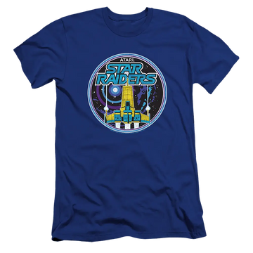 Atari Badge Premium Adult Slim Fit Short Sleeve T-Shirt Atari