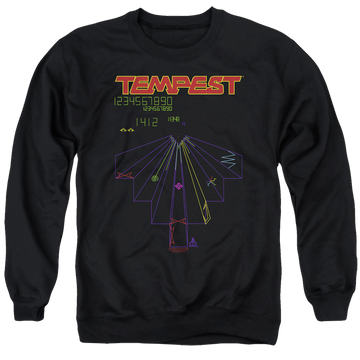 Atari Tempest Screen - Men's Crewneck Sweatshirt Men's Crewneck Sweatshirt Atari   
